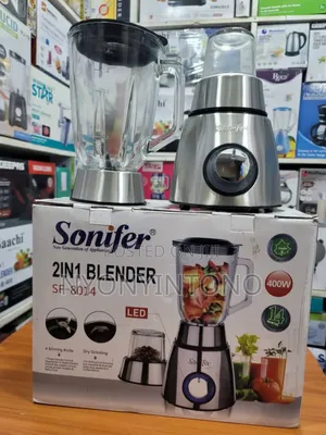 Sonifer 2 in 1 High Quality Glass Blender