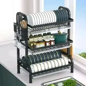 Photo - 3 Tier Dish Rack Kitchen Organizer