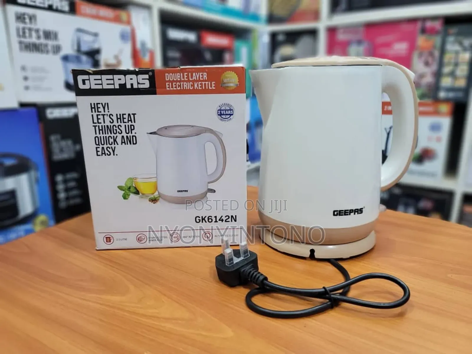 Geepas 2ltr Water Kettle With 2yrs Warranty