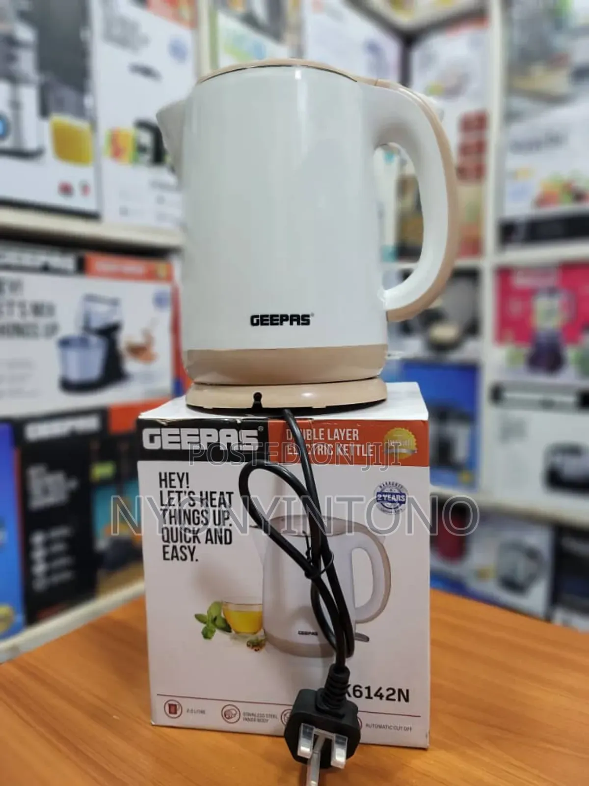 Geepas 2ltr Water Kettle With 2yrs Warranty