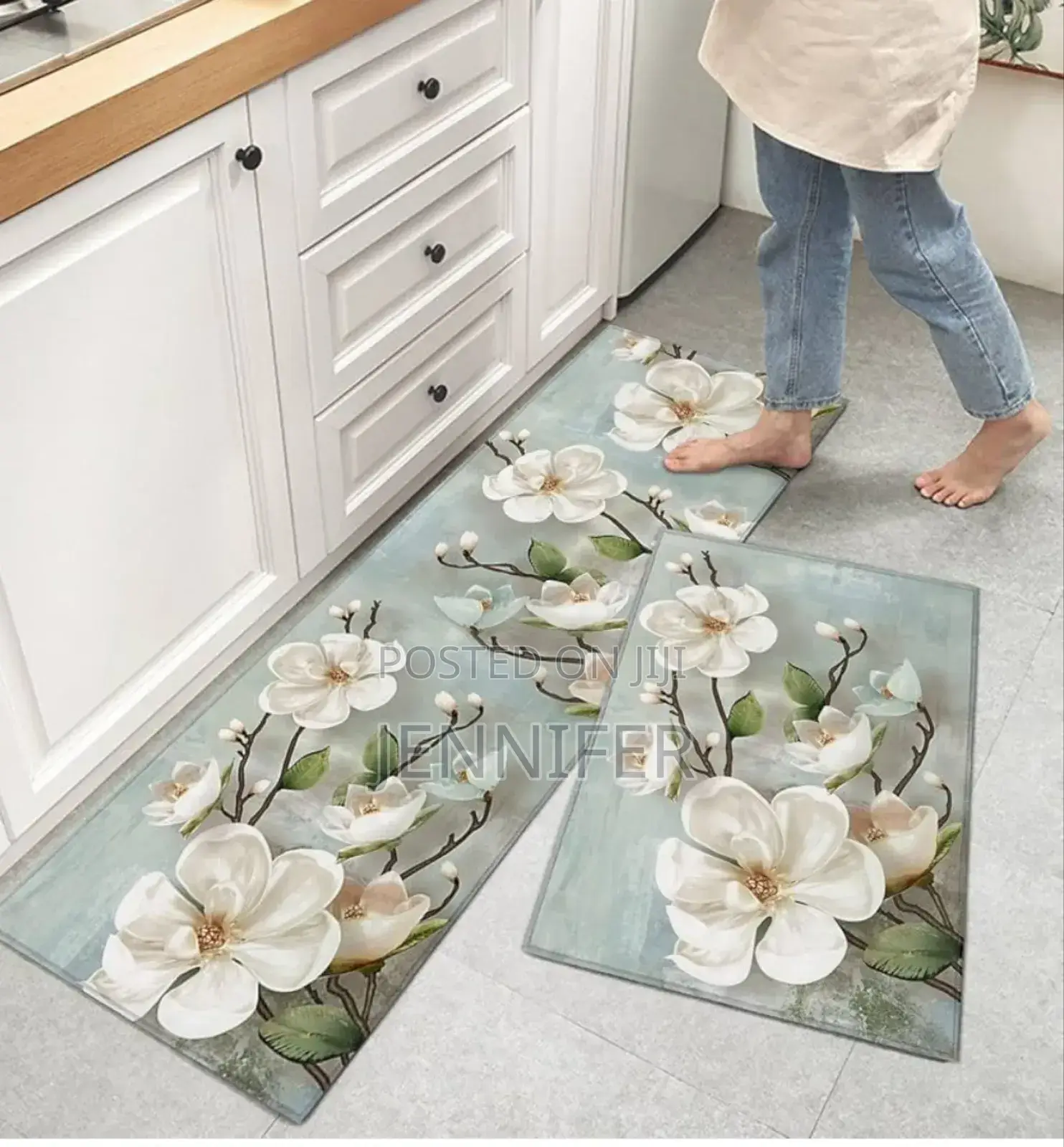 2pcs Washable Kitchen Mat