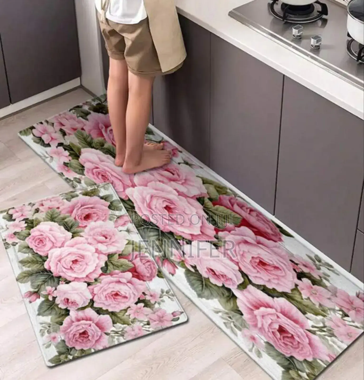 2pcs Washable Kitchen Mat