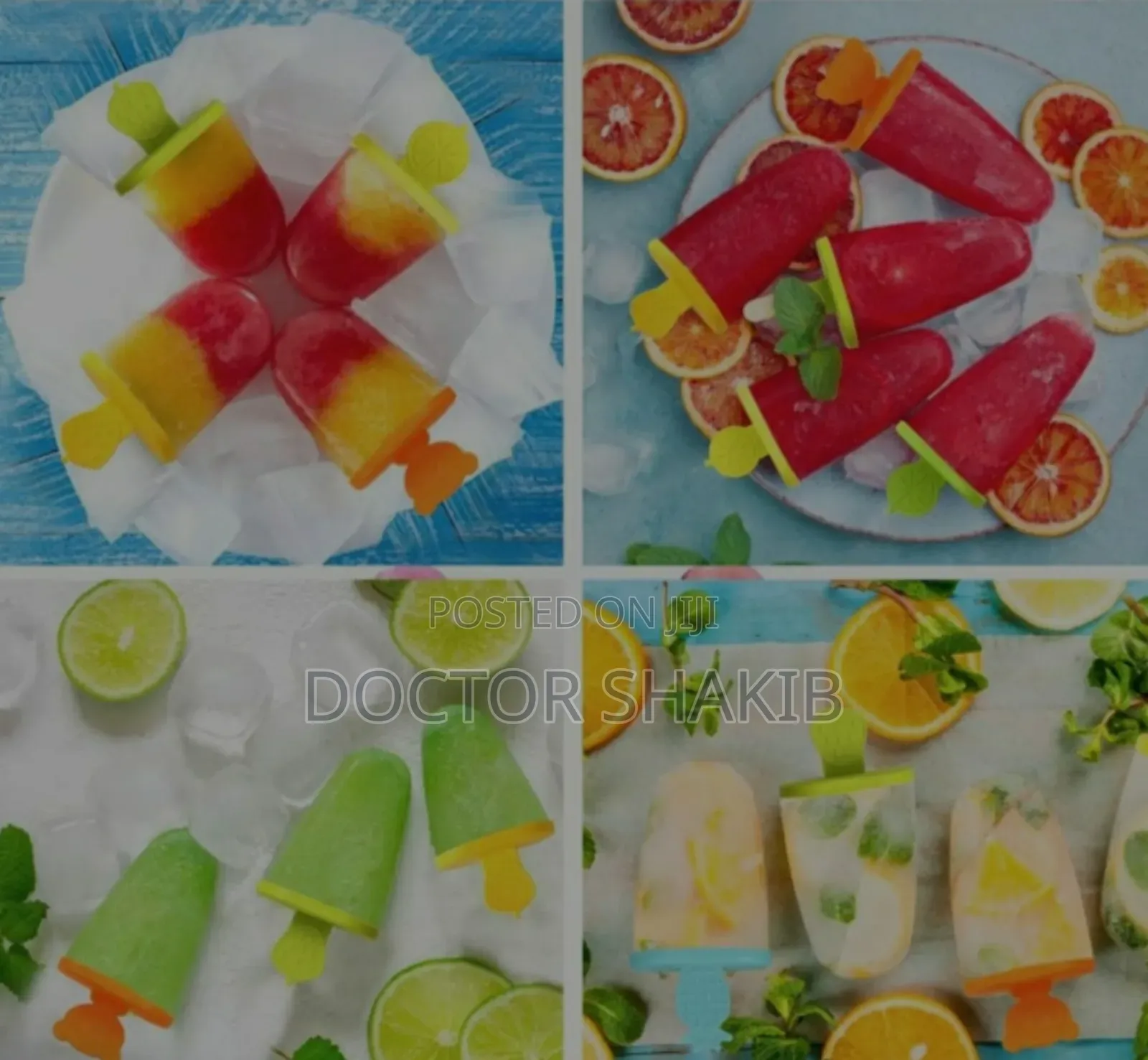 Reusable Sets 6 Ice Pop Makers With Stick