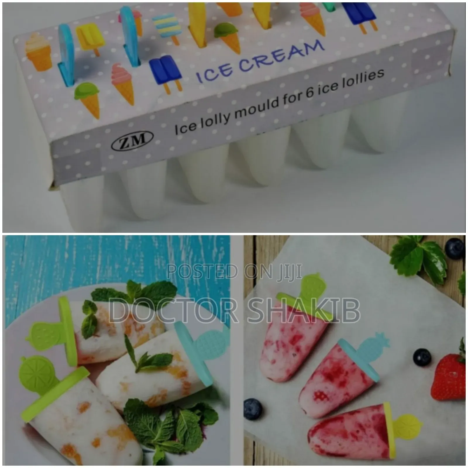 Reusable Sets 6 Ice Pop Makers With Stick