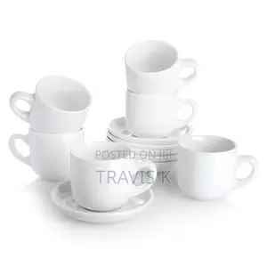12pcs Coffee Tea Cups and Saucers