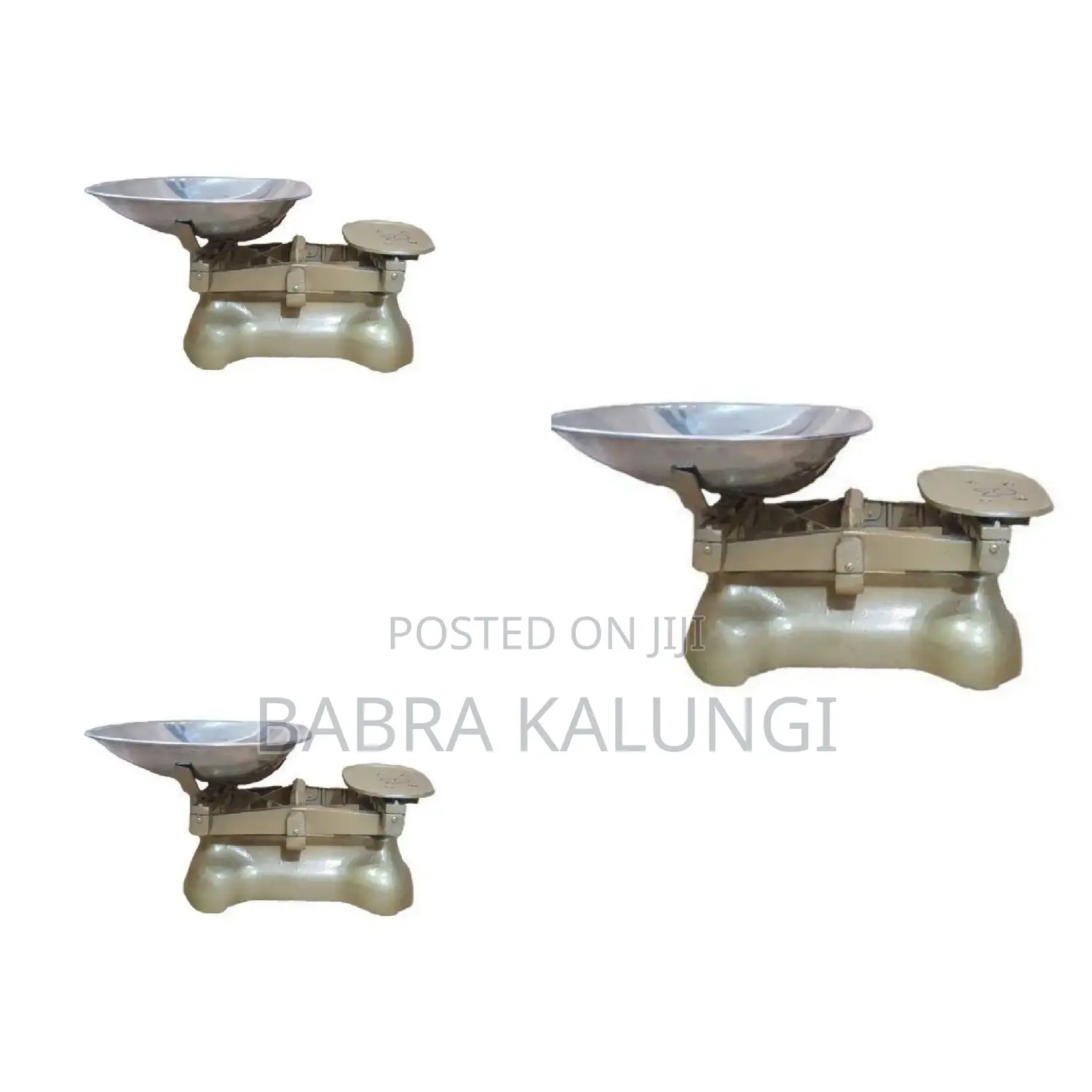 Mechanical Balance Weighing Scale, 6 Stones - Gold