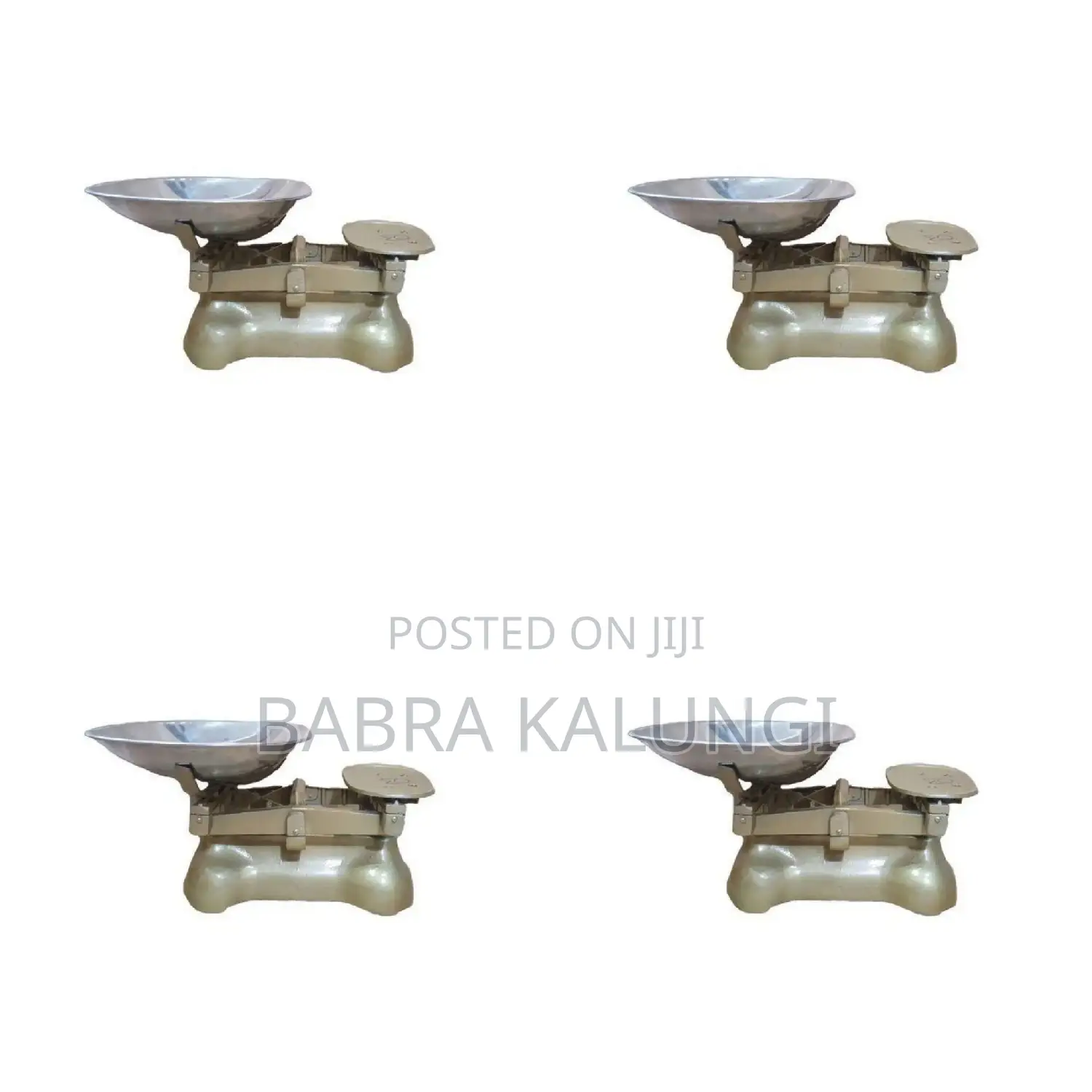 Mechanical Balance Weighing Scale, 6 Stones - Gold