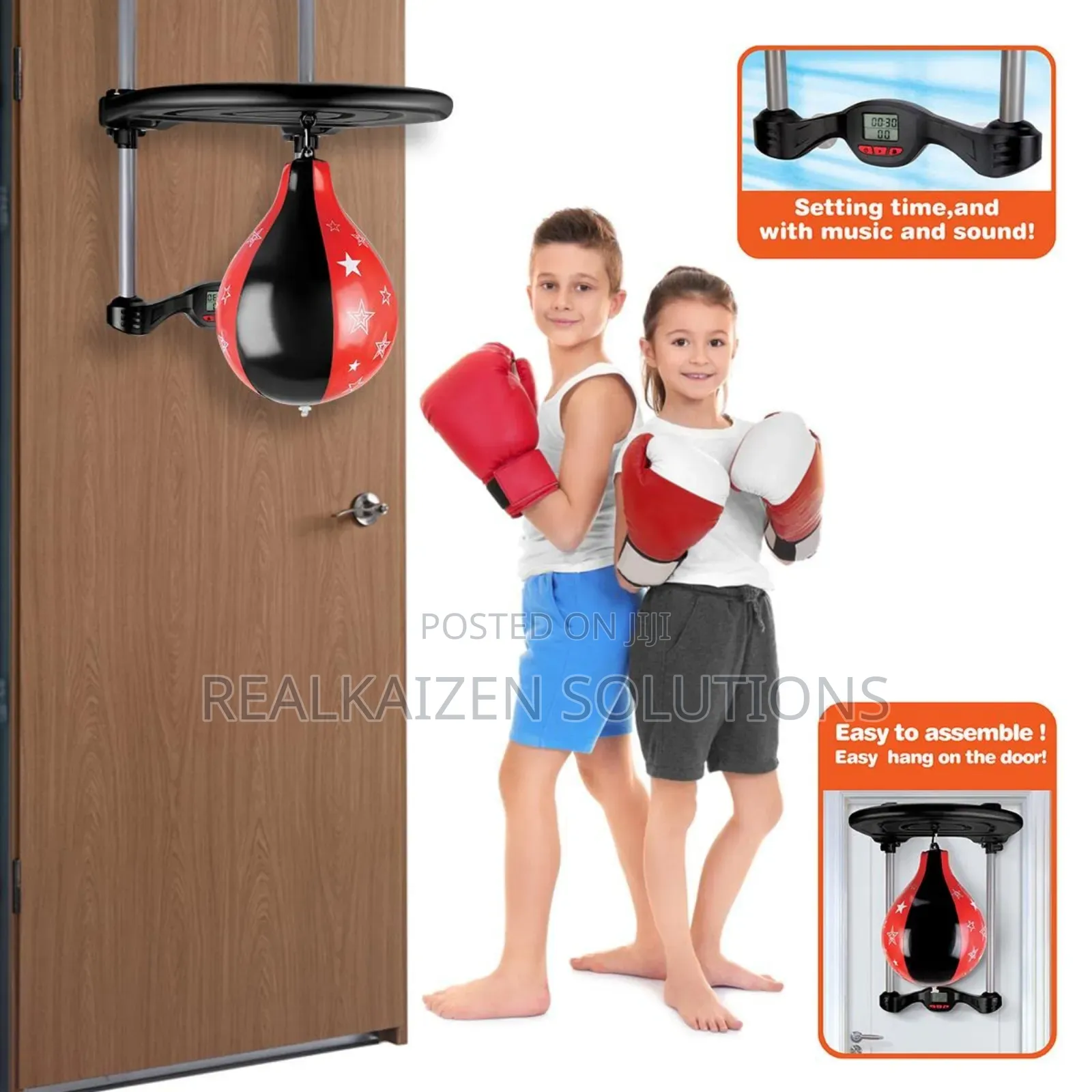 Hang on the Door | Wall Punching Bag Boxing Set for Kids