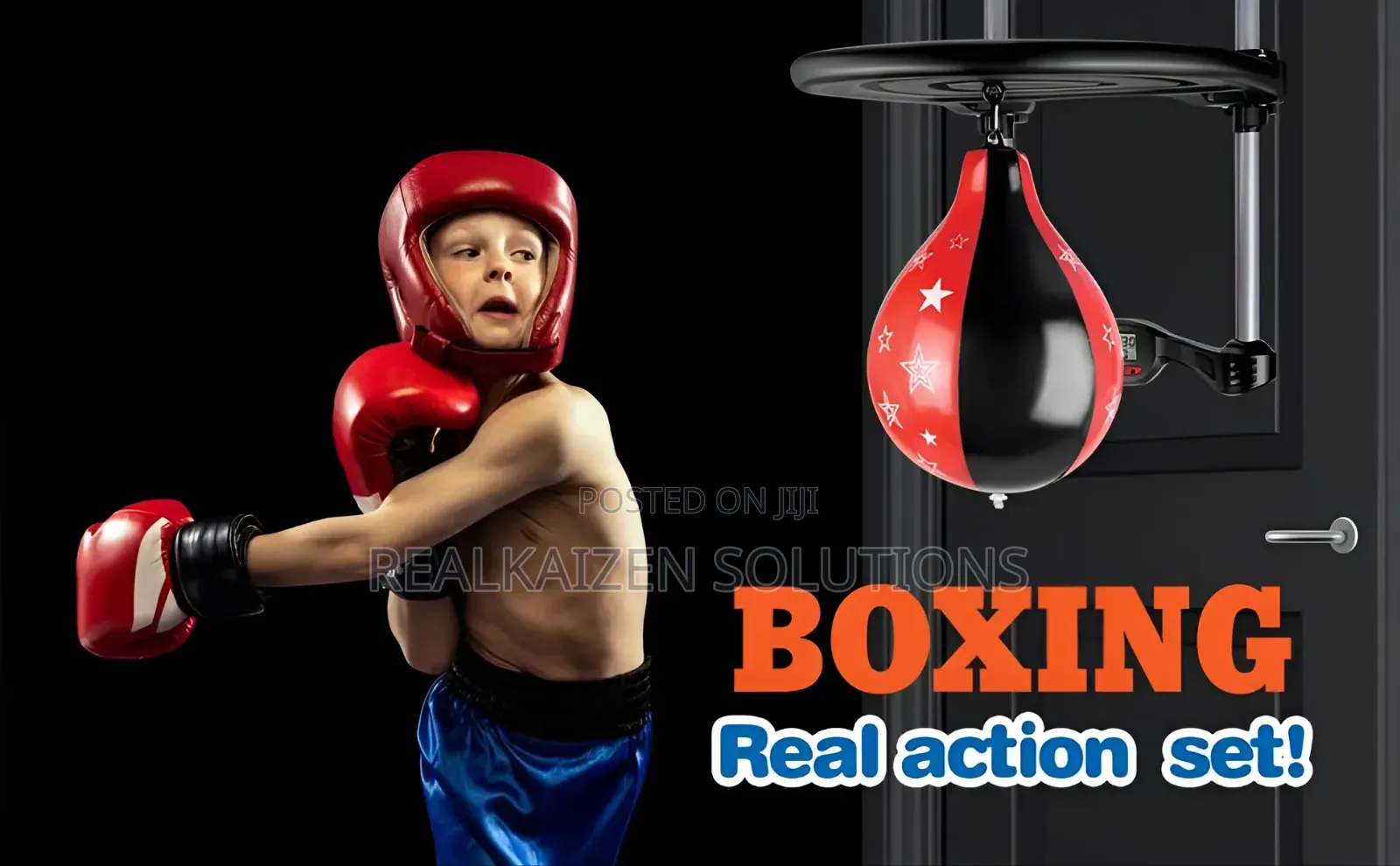 Hang on the Door | Wall Punching Bag Boxing Set for Kids