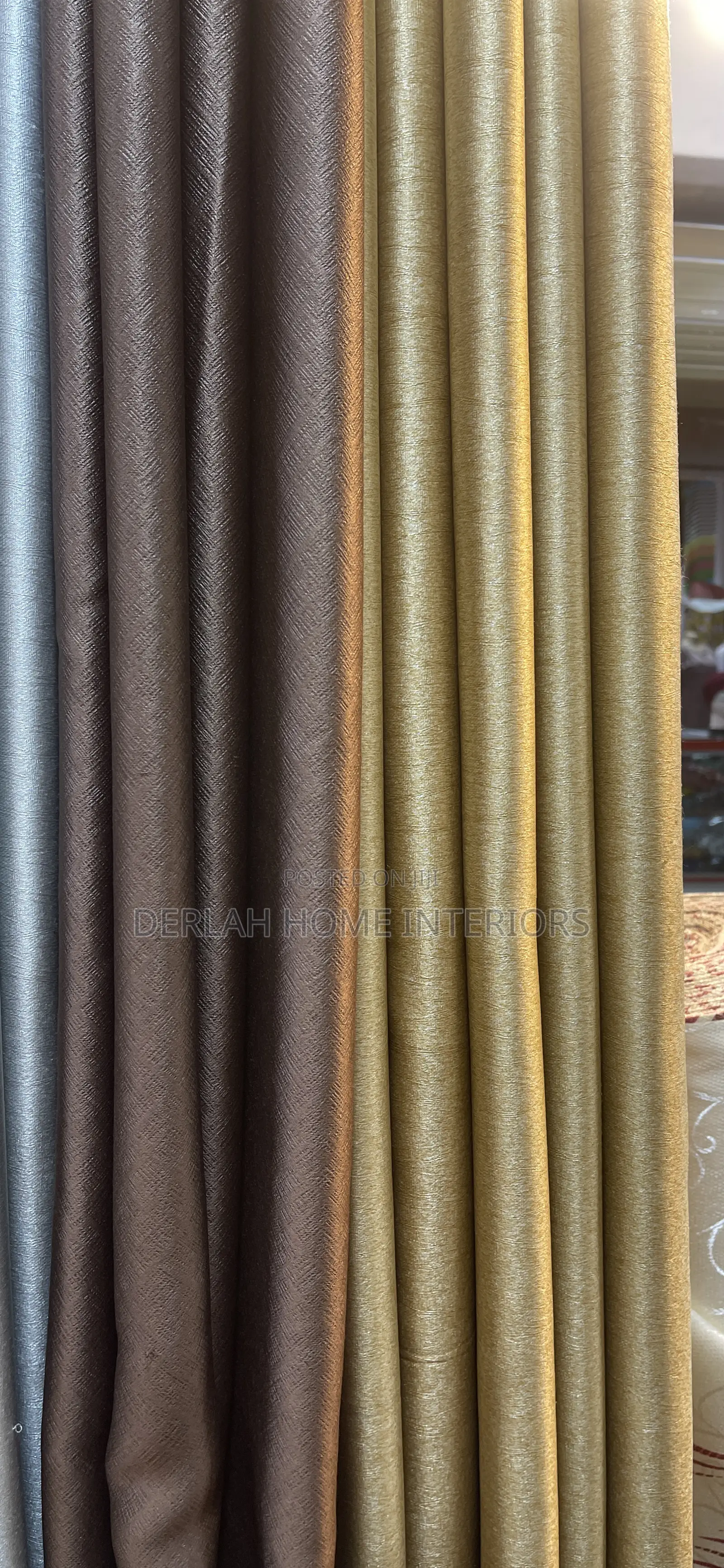 Curtain Coffee Brown and Brown