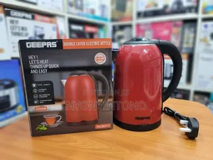 Geepas Top Quality Glass Water Kettle With 2yrs Warranty