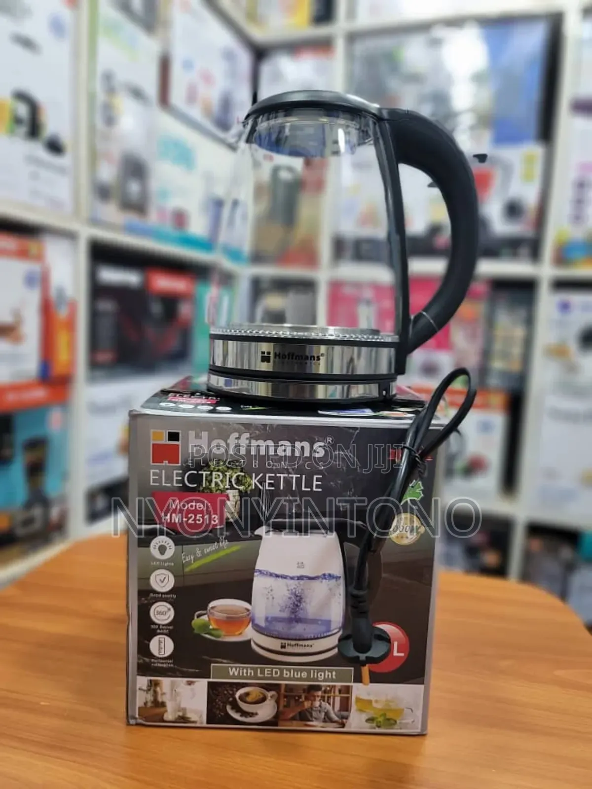 Hoffmans 2litre High Quality Glass Water Kettle