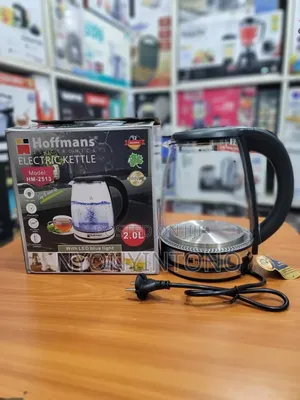 Hoffmans 2litre High Quality Glass Water Kettle