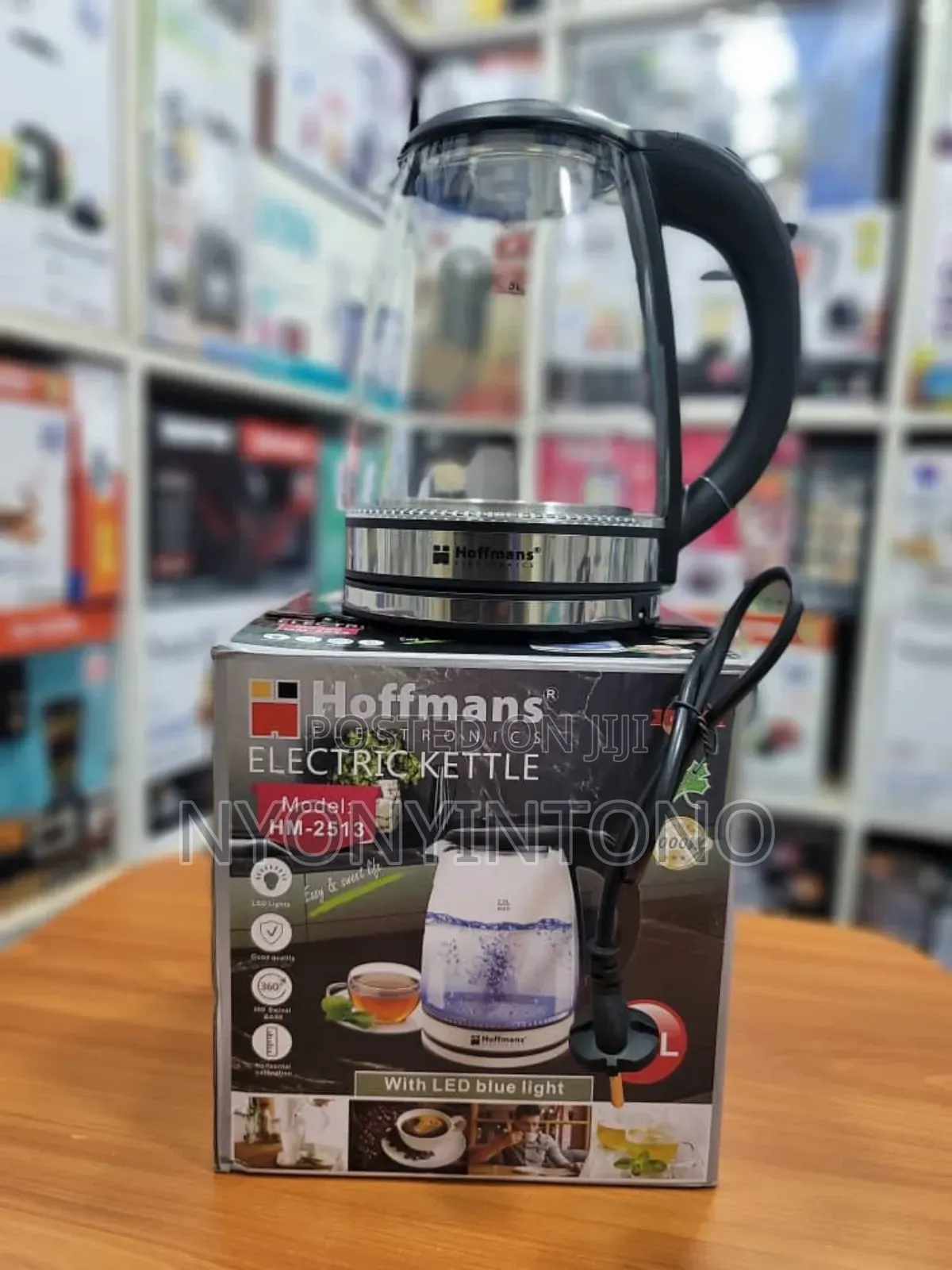 Hoffmans 2litre High Quality Glass Water Kettle