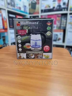 Hoffmans 2litre High Quality Glass Water Kettle