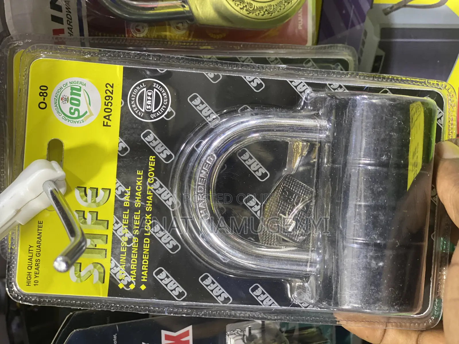 Safe Stainless Steel Padlock