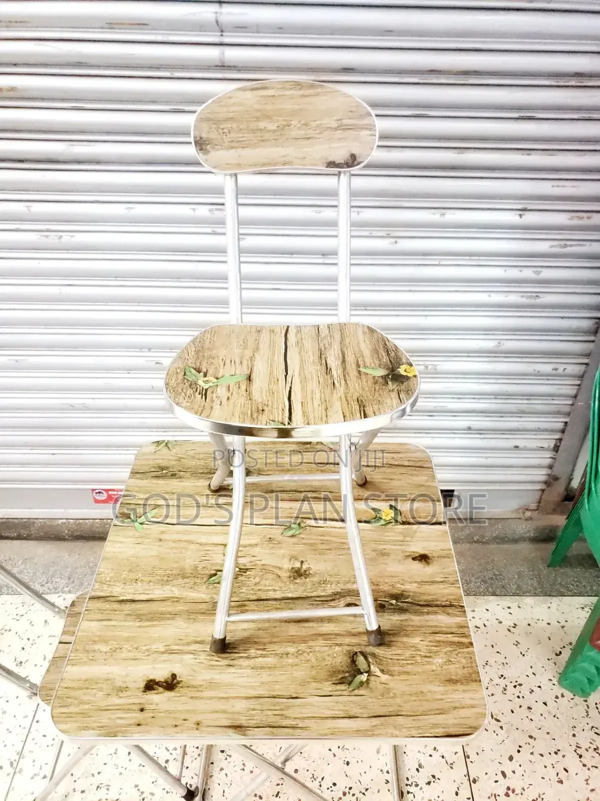 Wooden Foldable Table and Chairs Set