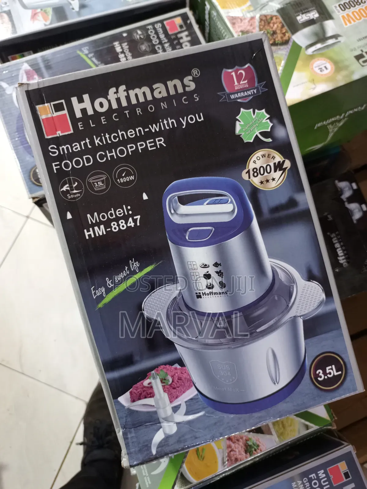 Hoffman Electric Meat Chopper | 3.5 Litter Capacity Hm-8847