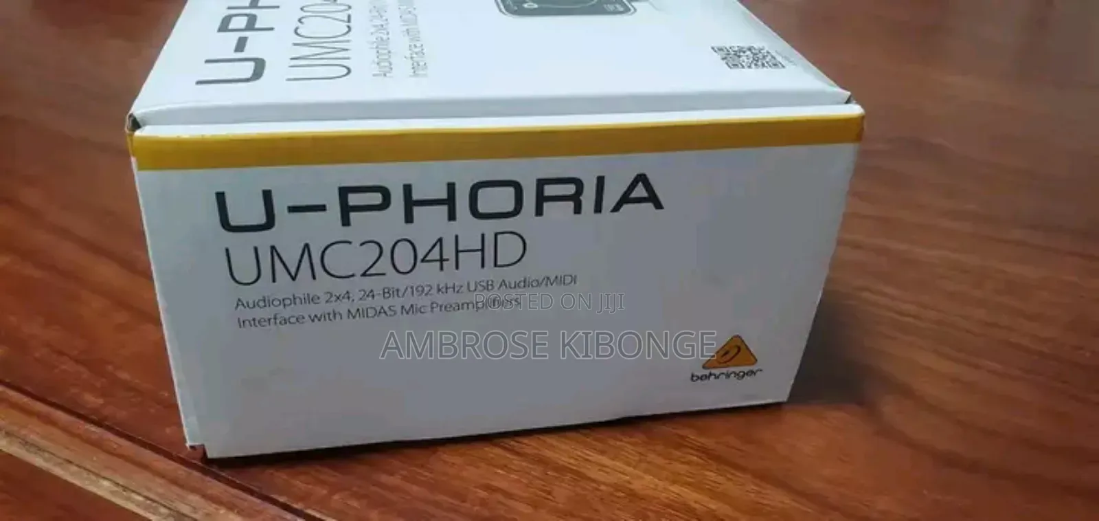 Behringer U-Phoria Umc202hd 2x2 24bit/192khz Audio Interface