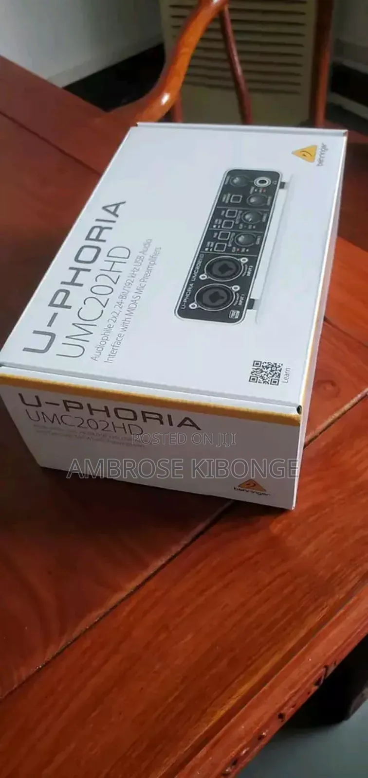 Behringer U-Phoria Umc202hd 2x2 24bit/192khz Audio Interface