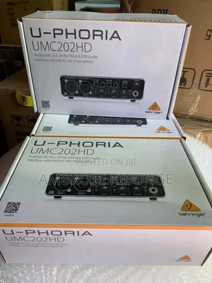 Behringer U-Phoria Umc202hd 2x2 24bit/192khz Audio Interface