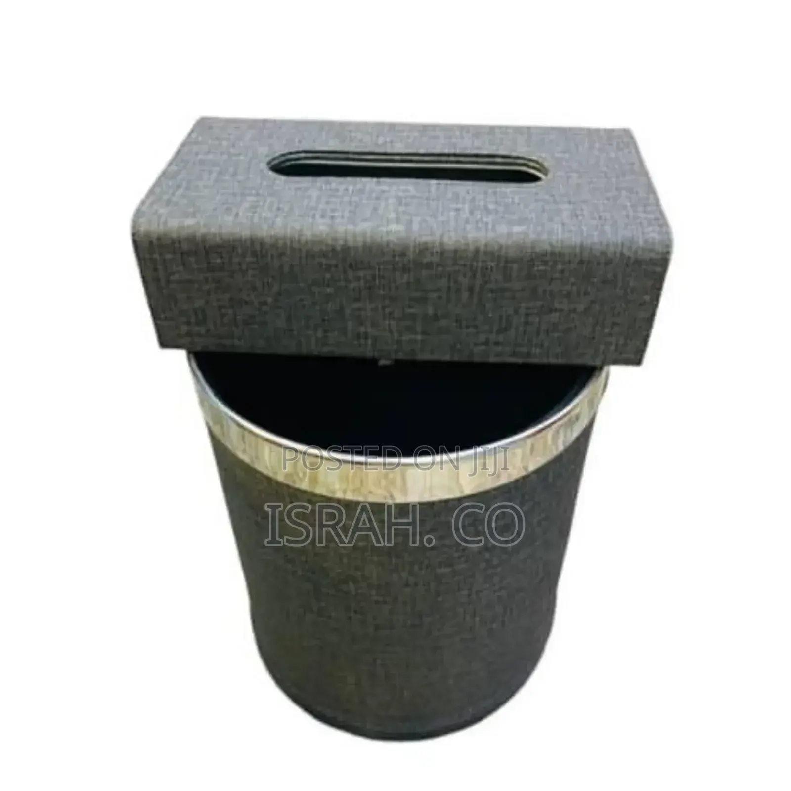 14l Large Gray Trash Can – High-End Double-Layer Paper