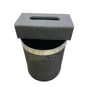 14l Large Gray Trash Can – High-End Double-Layer Paper
