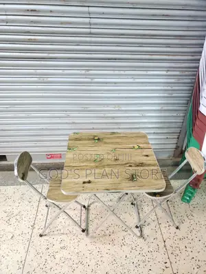 Foldable Chairs and Table Set Wood