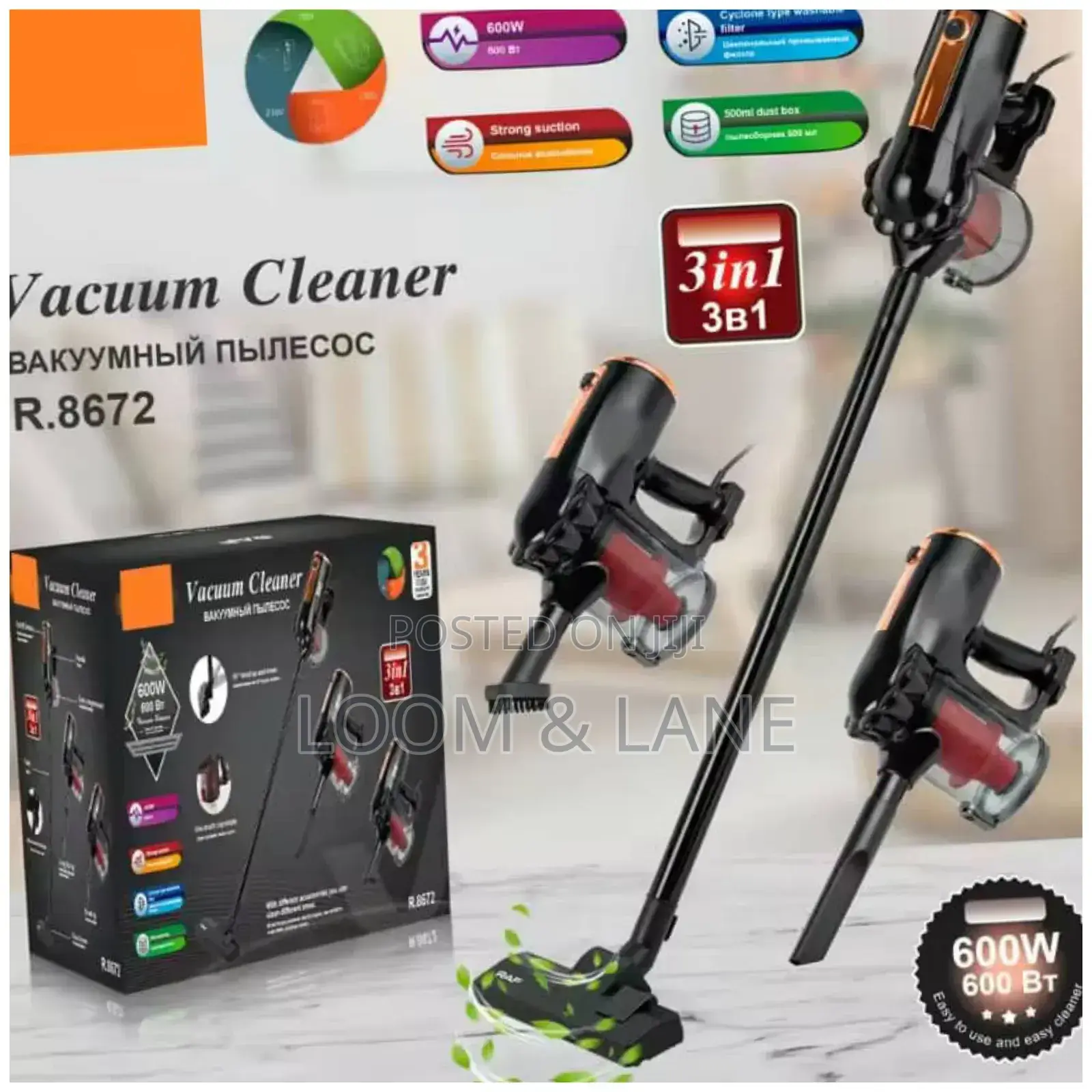 New R.8672 Vacuum Cleaner (3 in 1)