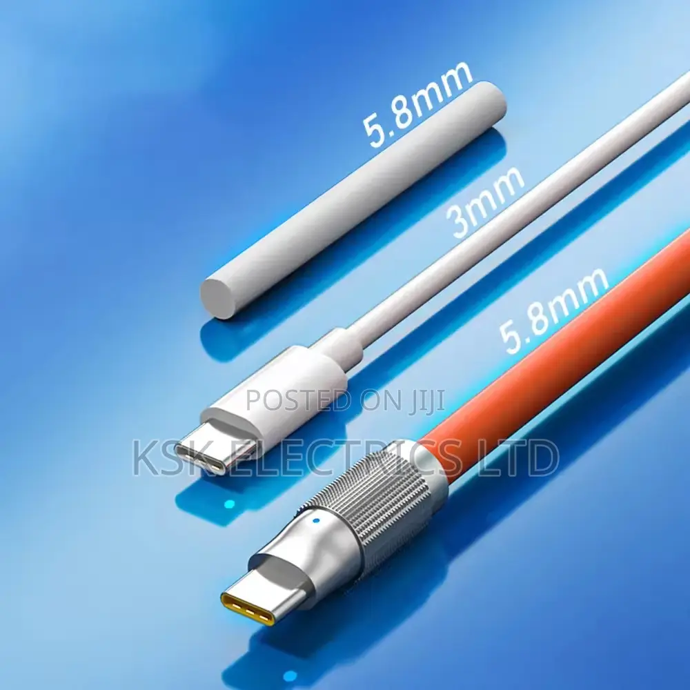 120w 6a Fast Charging Universal Usb Cable 3-in-1 Multi