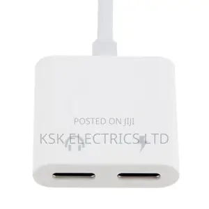 2 in 1 Type Usb C to Dual Usb C Earphone Adapter Splitter