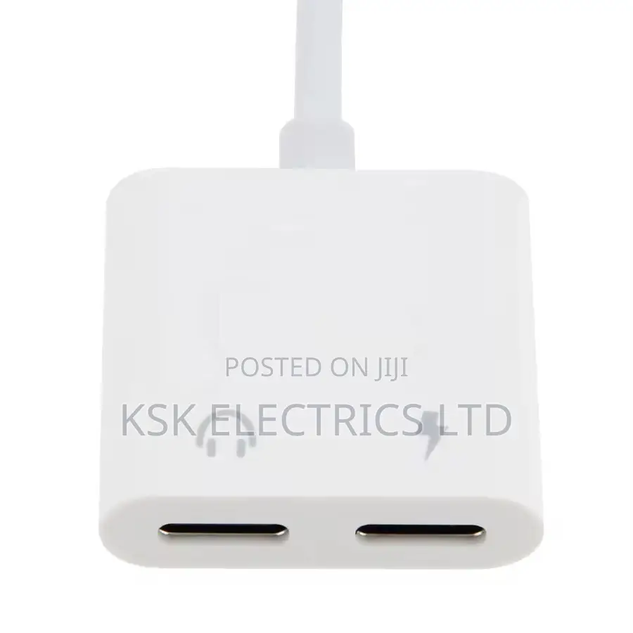 2 in 1 Type Usb C to Dual Usb C Earphone Adapter Splitter