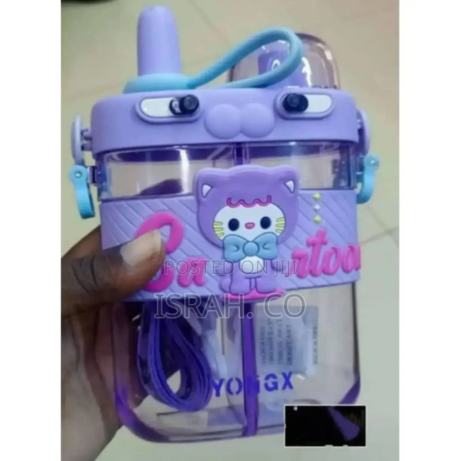 Kids Baby Portable Strap Student Jug Pot Purple