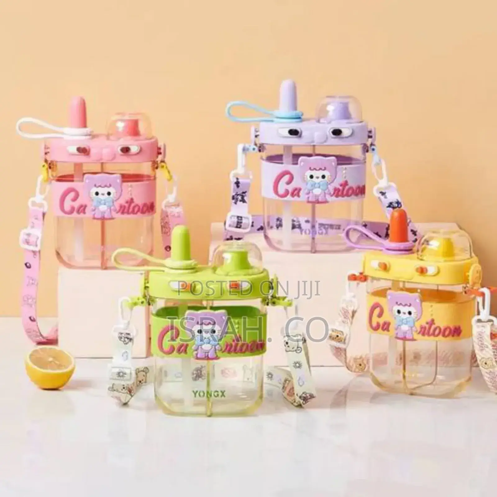 Bottle Food Grade Split Cup With Silicone Straw