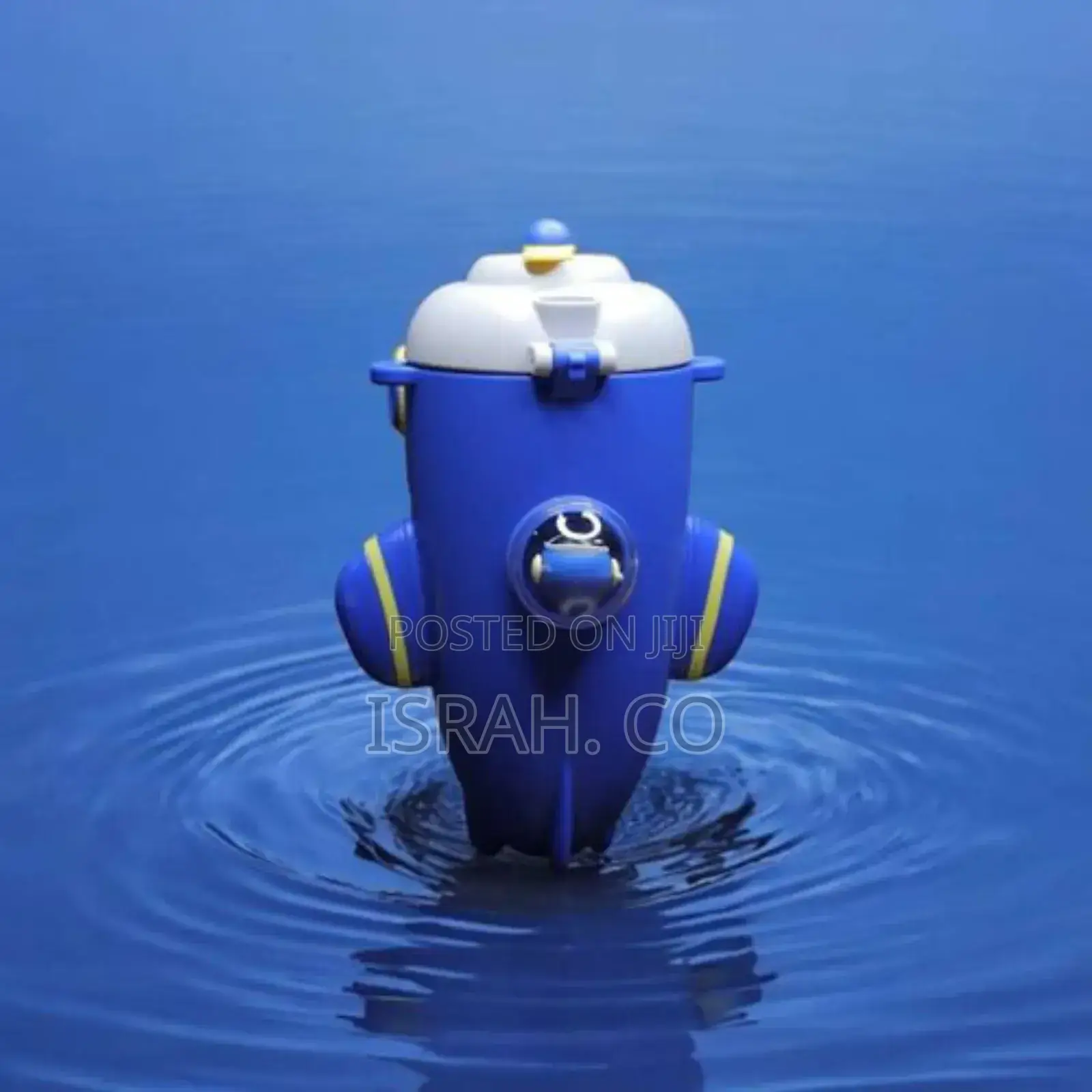 Cute Sipper Bottle With Silicone Soft Straw, Blue
