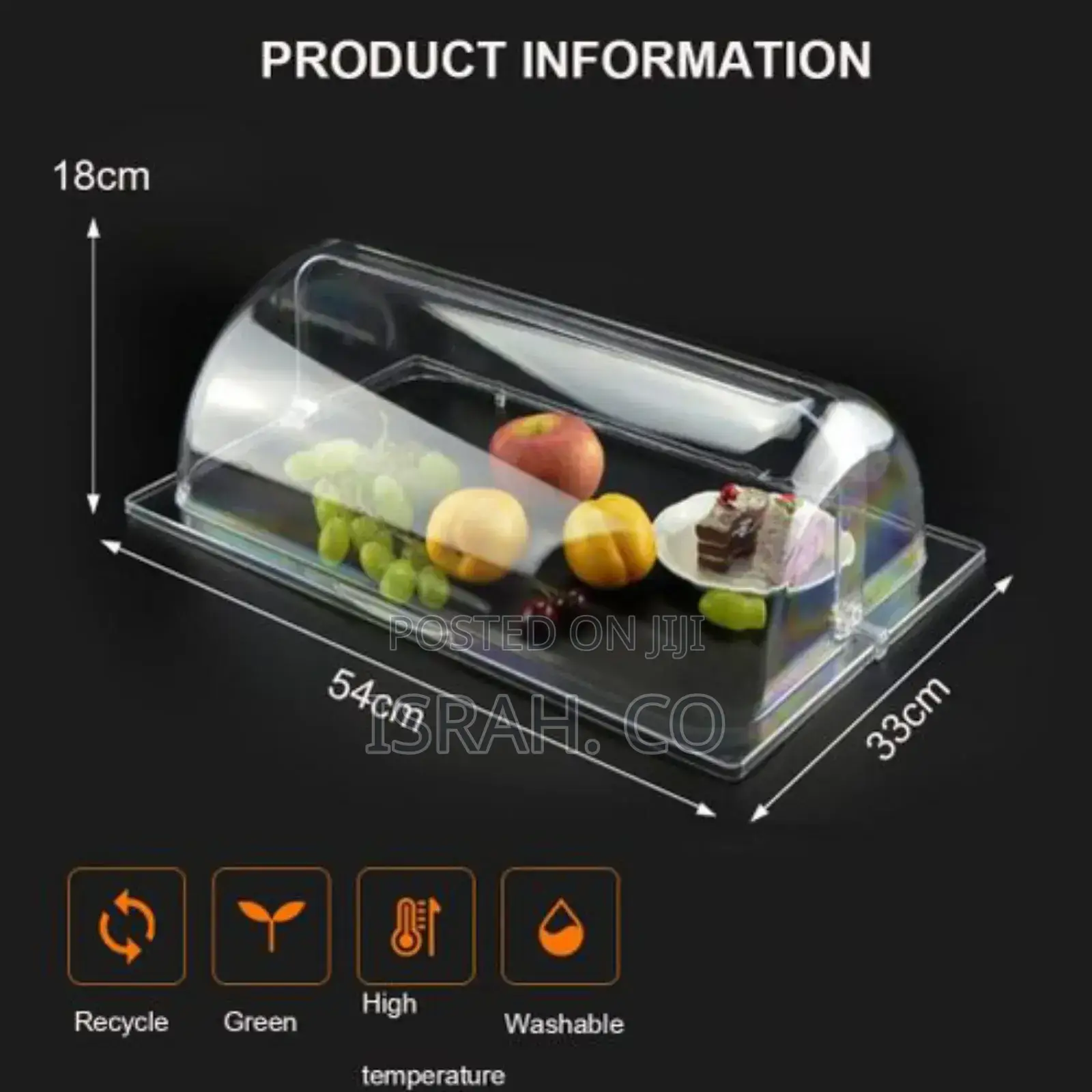 Transparent Bakery Pan Bread Bowl Dessert Display Cabinet