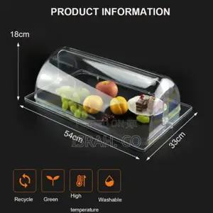Transparent Bakery Pan Bread Bowl Dessert Display Cabinet
