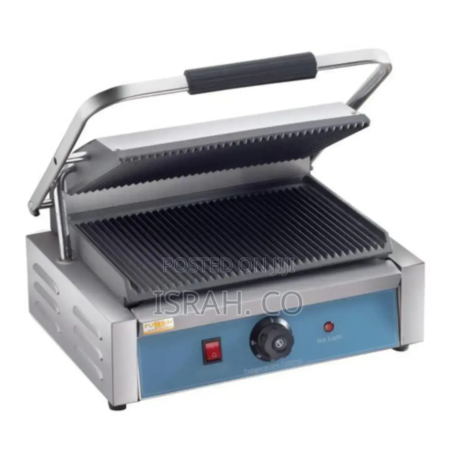 Commercial Electric Grooved Panini Sandwich Contact Grill