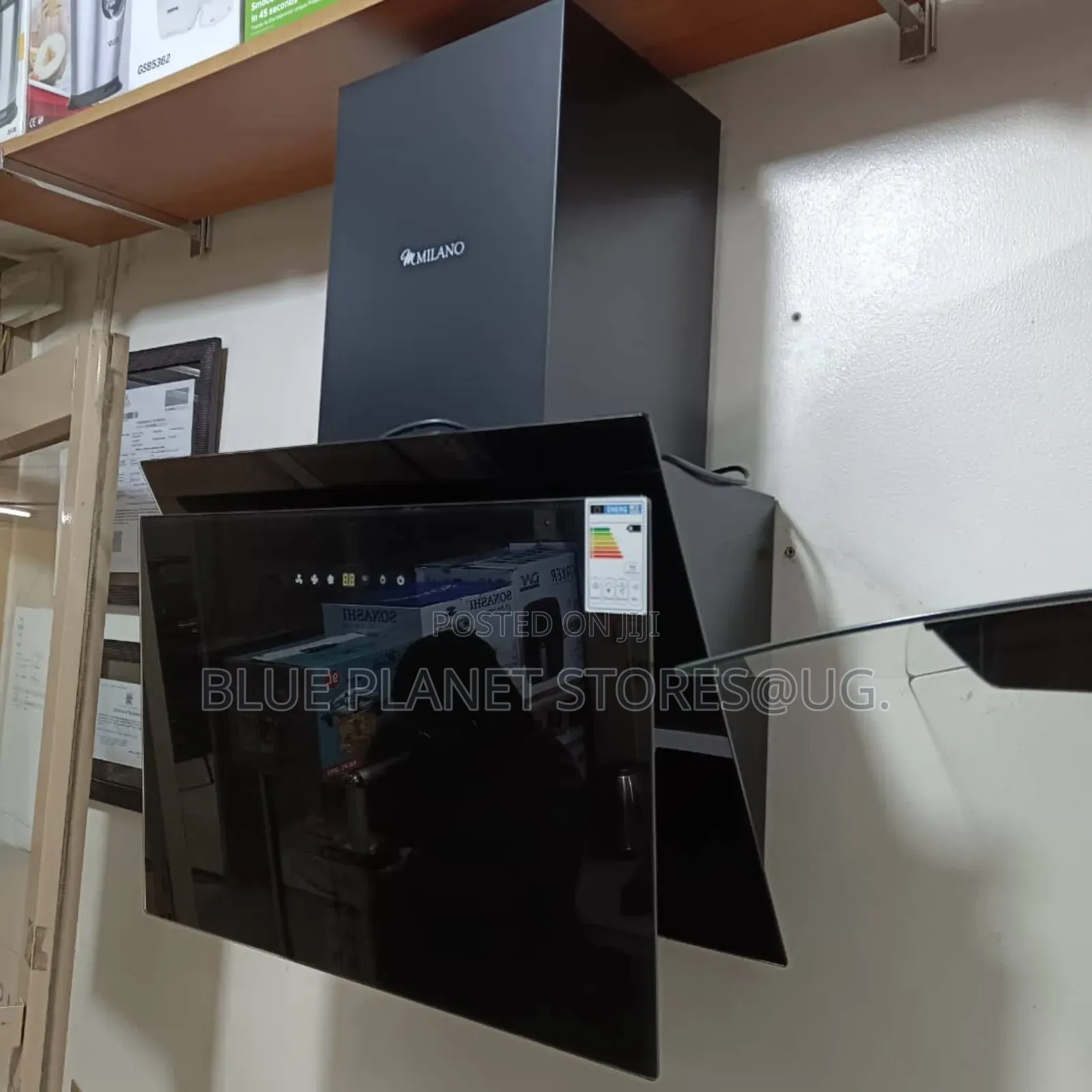 Milano "60cm" Glass Chimney Hood \\ 200w \\ Ck-Wbf33