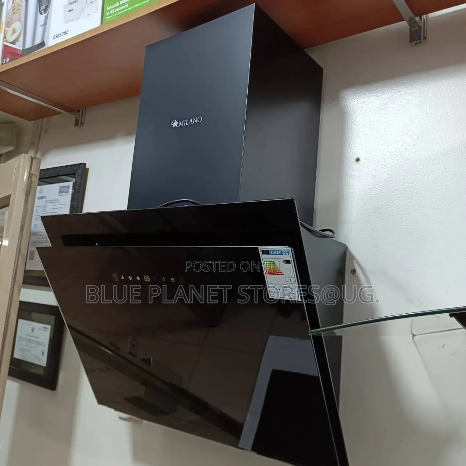 Milano "60cm" Glass Chimney Hood \\ 200w \\ Ck-Wbf33