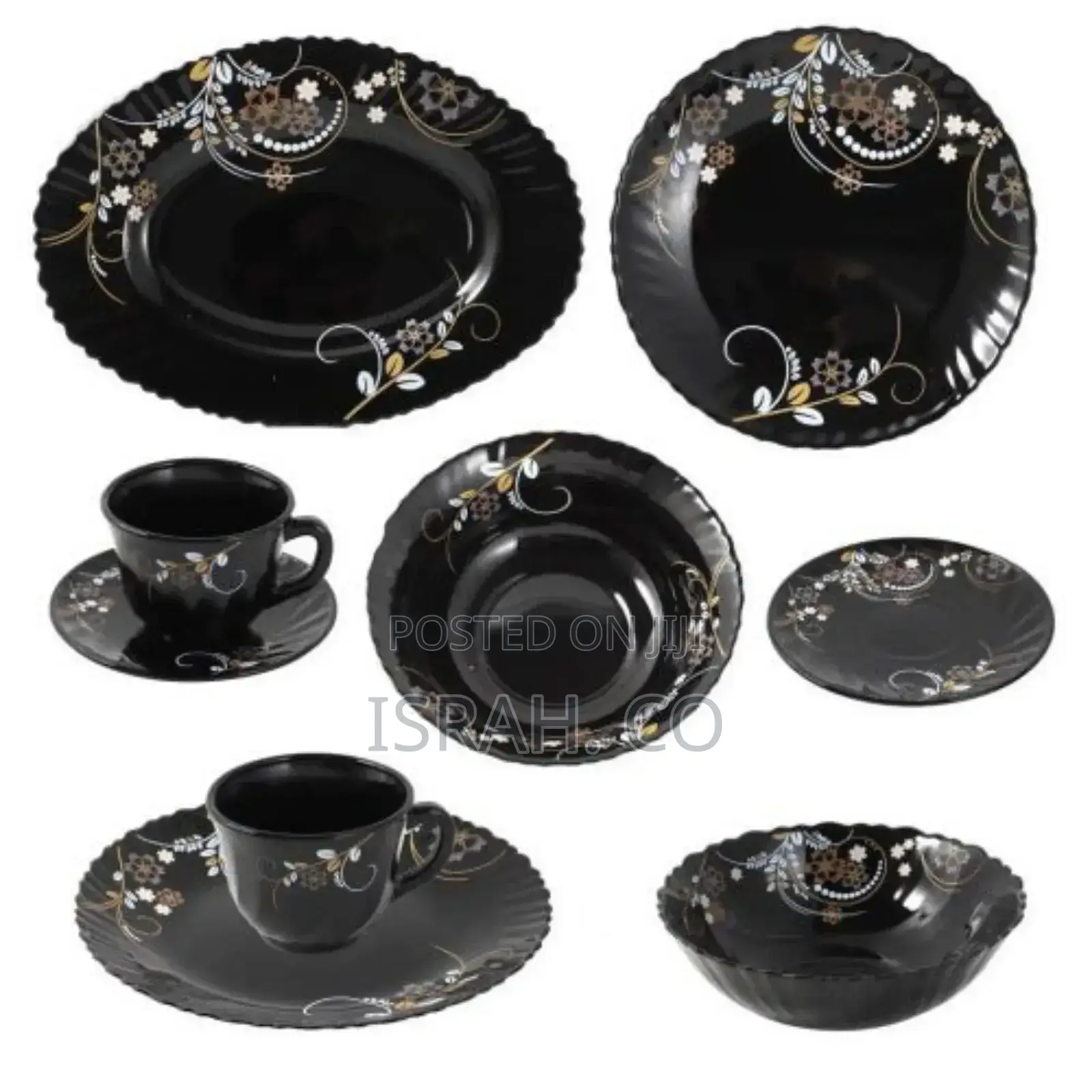 Flowered Potted Dinner Plates Bowls, and Dessert Plates