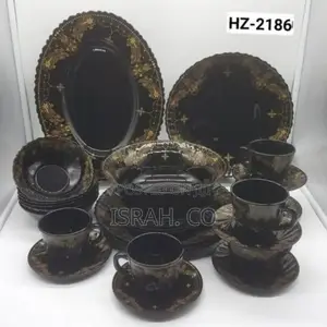 Flowered Potted Dinner Plates Bowls, and Dessert Plates