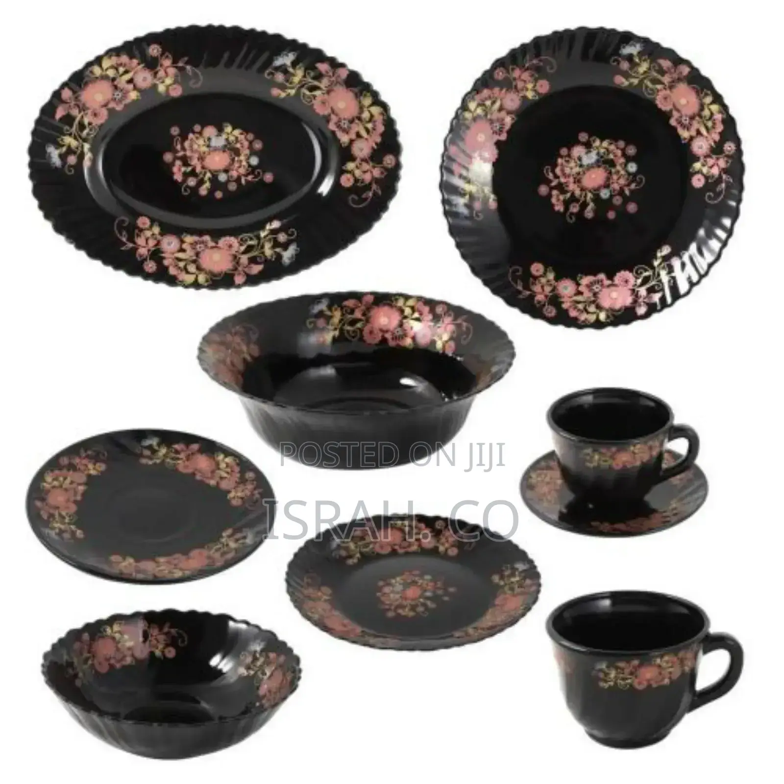 Flowered Potted Dinner Plates Bowls, and Dessert Plates