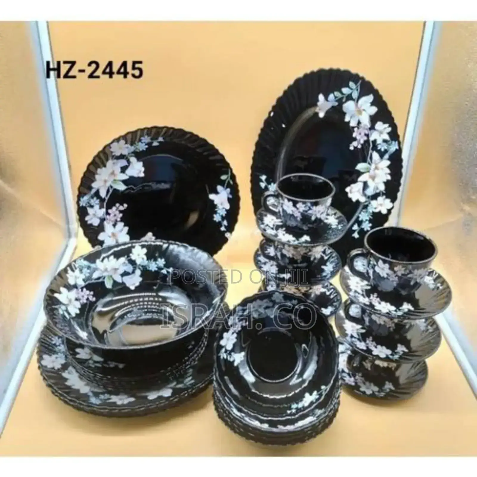 Flowered Potted Dinner Plates Bowls, and Dessert Plates