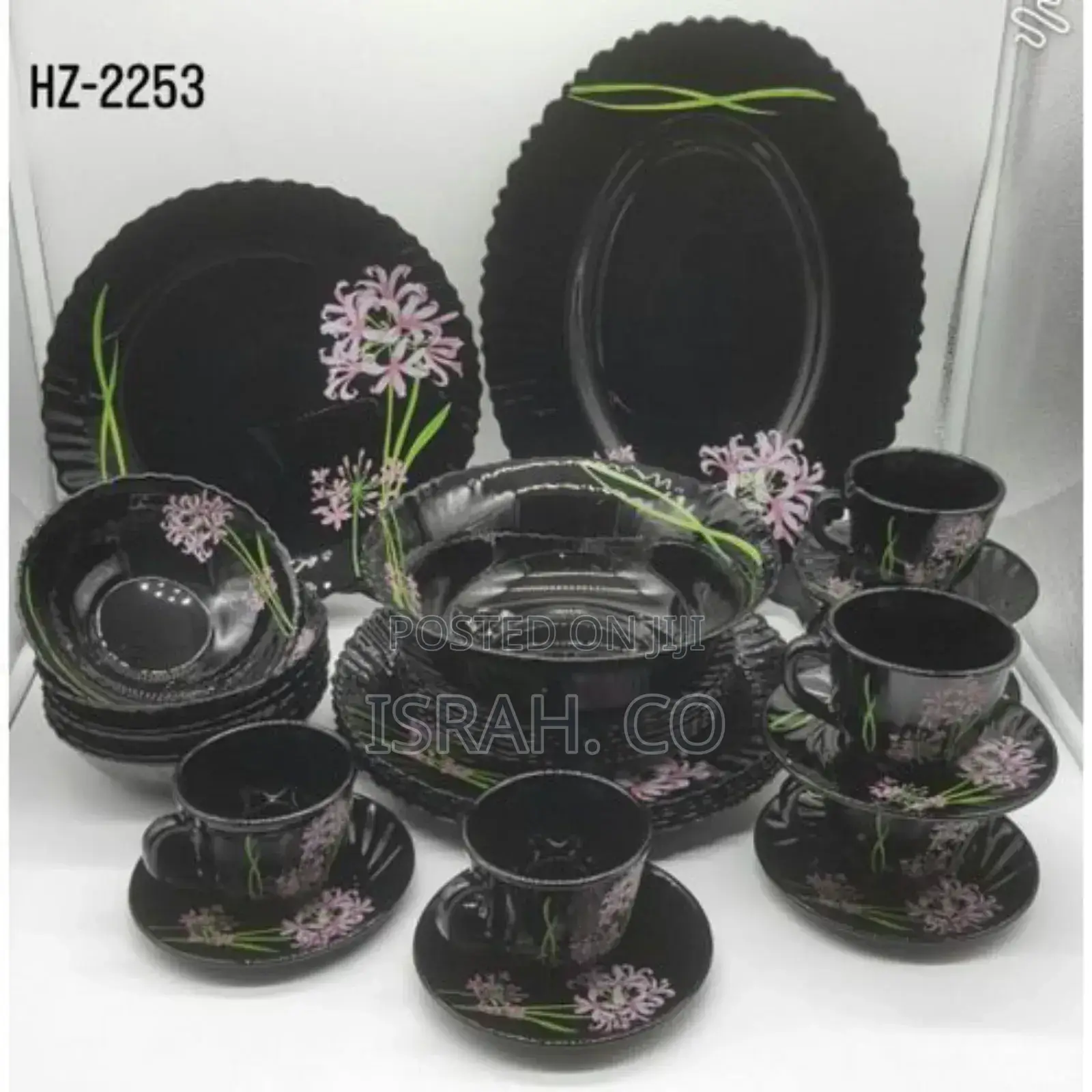 Flowered Potted Dinner Plates Bowls, and Dessert Plates
