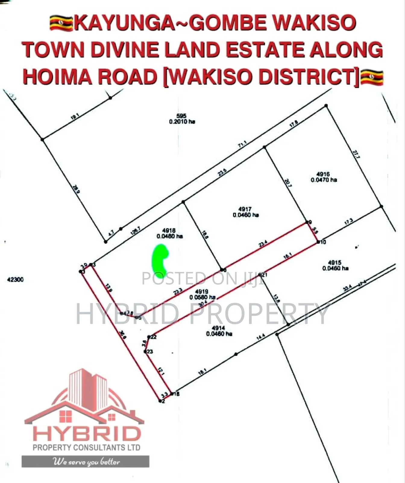 Prime Plots for Sale at Our Gombe Wakiso Town Divine Estate.