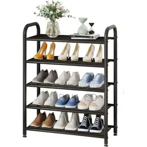 5 Tier Standing Shoe Rack, Space-Saving, Slim,