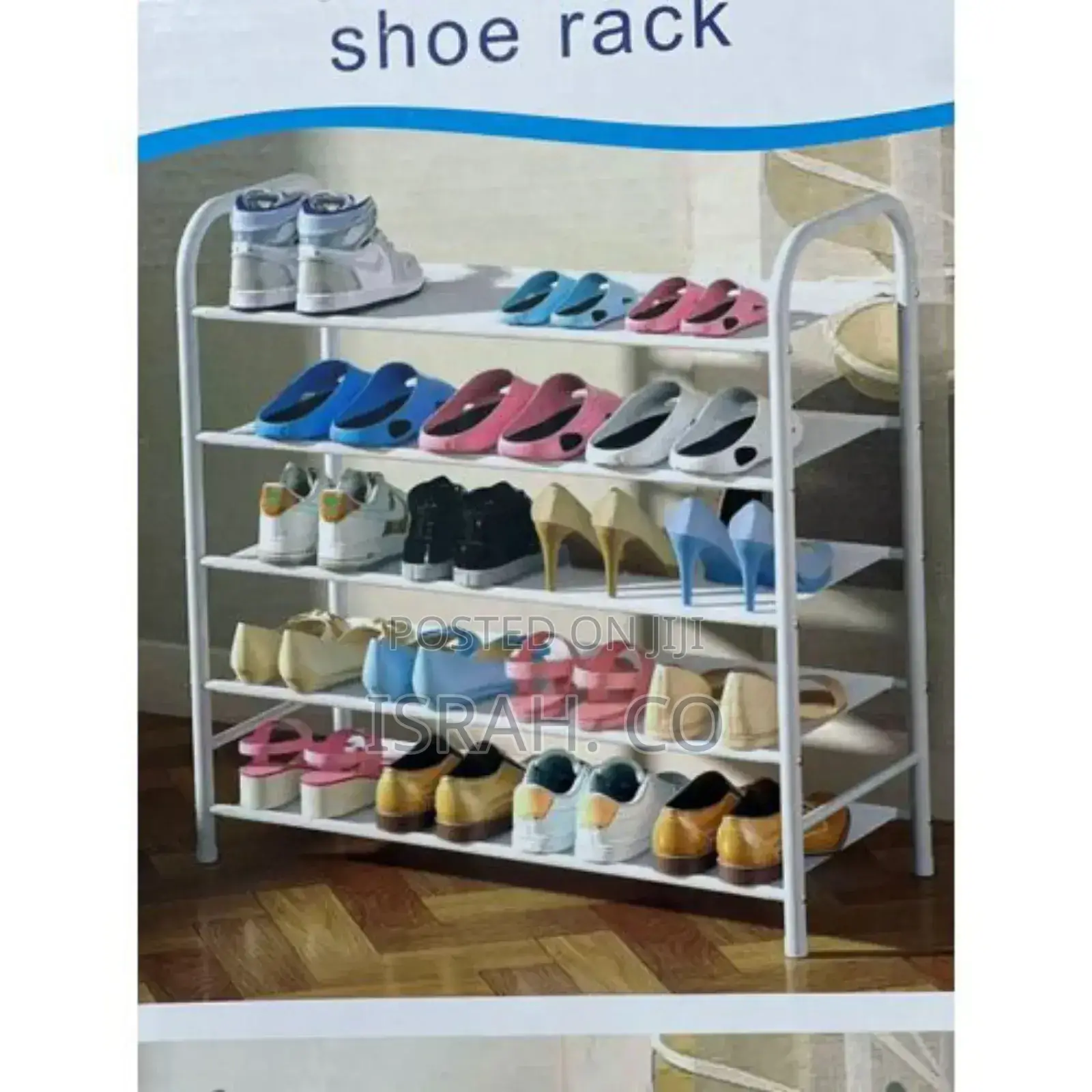 Boot Shelf, Stylish, White, Iron, Storage Shelf Shoe Rack
