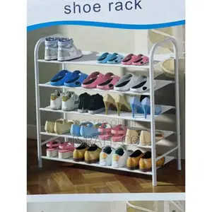 Boot Shelf, Stylish, White, Iron, Storage Shelf Shoe Rack