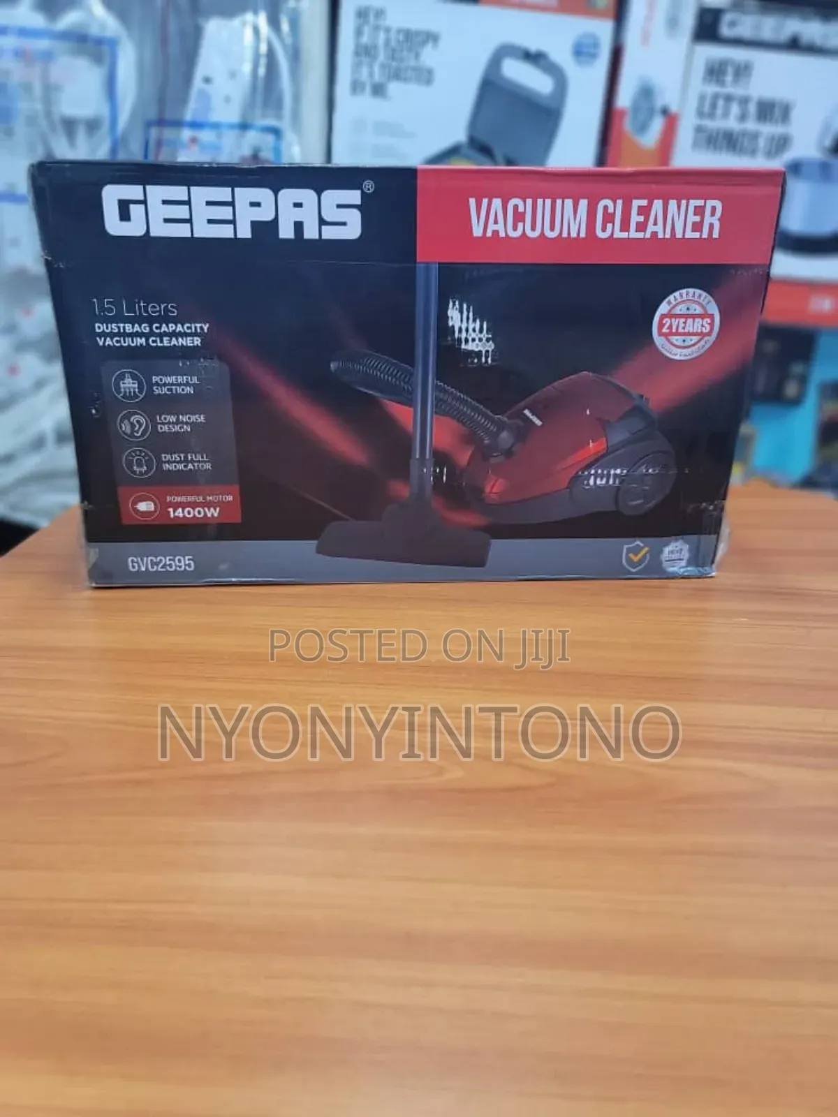 Geepas Portable Vacuum Cleaner With 2yrs Warranty